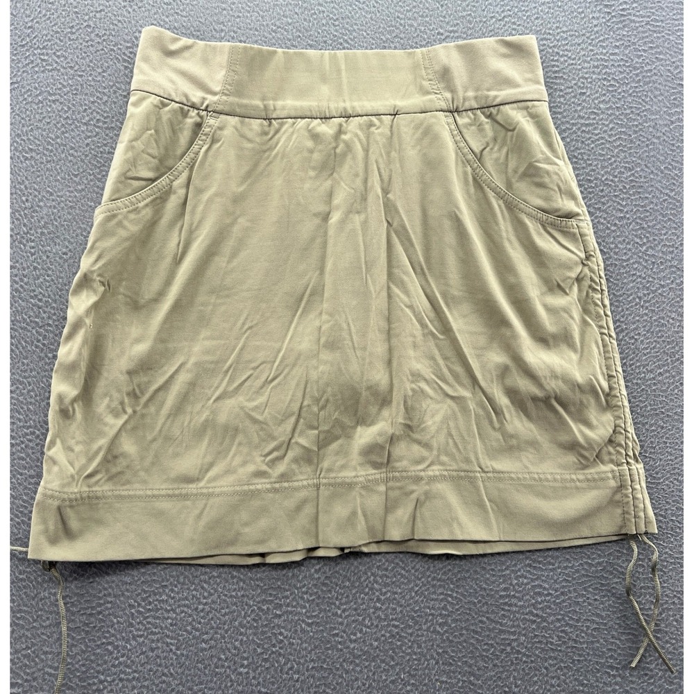Columbia Omni-Shield Skort Women's Small Tan Khaki Hiking Active Cinch Side